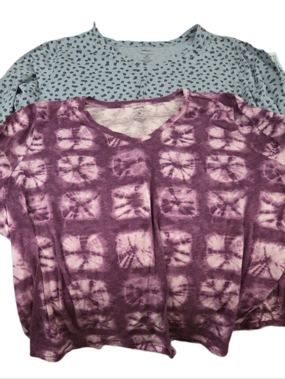 Two Sonoma Long Sleeve Print Tees - Picture 1 of 5